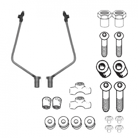 Piese - Kit fixare parbriz PIAGGIO Beverly Tourer 125-250-300-400 (08 - 10) Beverly 500 (03 - 07)       