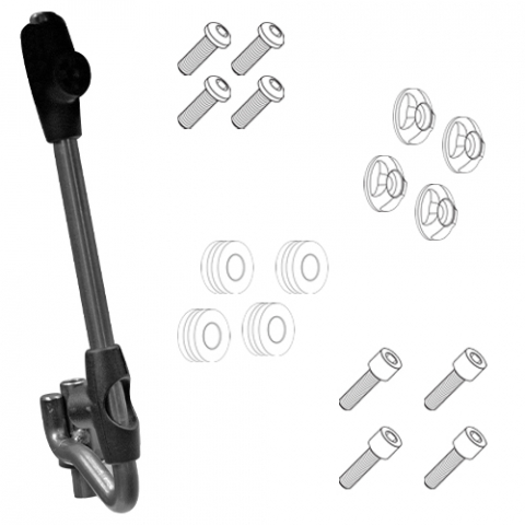 Model Moto - Kit fixare parbriz APRILIA Scarabeo 50 Street (09 - 13) Scarabeo 50-100 (09 - 13) Scarabeo 50 (14 - 20)      