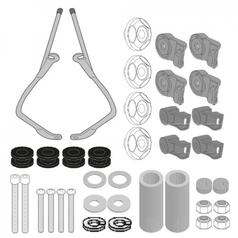 Model Moto - Kit fixare parbriz SYM Symphony ST 50-125-200 (21 - 24)        