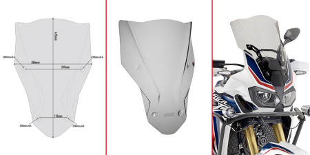 CRF1000L Africa Twin Adventure Sports (18 - 19) - Parbriz HONDA CRF1000L Africa Twin (16 - 17) CRF1000L Africa Twin (18 - 19) CRF1000L Africa Twin Adventure Sports (18 - 19)      