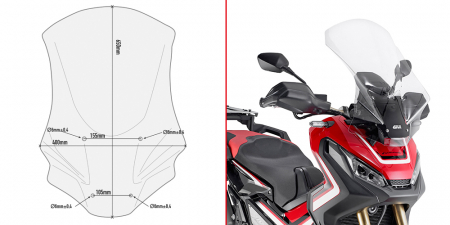 X-ADV 750 (17 - 20) - Parbriz HONDA X-ADV 750 (17 - 20)        