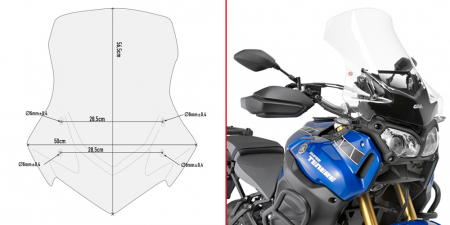 XT 1200Z Super Tenere (10 - 20) - Parbriz YAMAHA XT1200ZE Super TENERE (14 - 20) XT 1200Z Super TENERE (10 - 20)       
