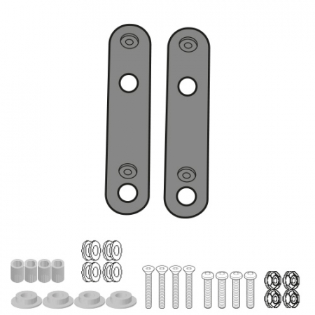 MBK - Kit fixare parbriz MBK YAMAHA Tricity 125-155 (14 - 24) Tryptik 125 (14 - 17)      