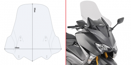 T-MAX 560 (20-21) - Parbriz YAMAHA T-MAX 530 (17 - 19) T-MAX 560 (20 - 21)       