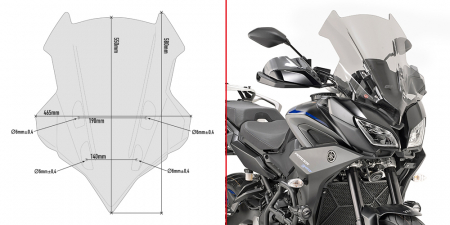 Tracer 900 / Tracer 900 GT (18 - 20) - Parbriz YAMAHA Tracer 900 / Tracer 900 GT (18 - 20)        