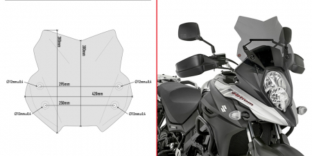 SUZUKI - Parbriz SUZUKI DL 650 V-Strom (17 - 24)        