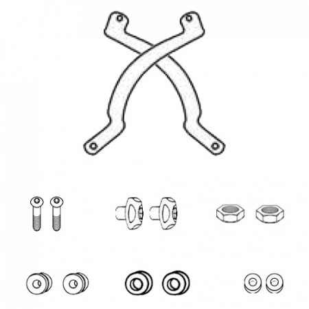 R 1200 GS (04 - 12) - Kit fixare parbriz BMW R 1200 GS (04 - 12)        
