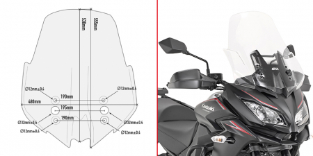 Versys 1000 (17 - 18) - Parbriz KAWASAKI Versys 1000 (17 - 18)        