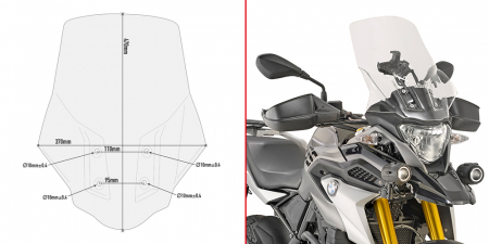 G 310 GS (17 - 23) - Parbriz BMW G 310 GS (17 - 24)        