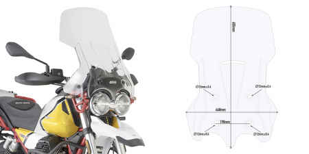 Moto Guzzi - Parbriz MOTO GUZZI V85 TT (19 - 23)        
