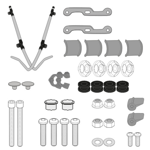 NQI (19 - 23) - Kit fixare parbriz NIU NQI (19 - 23)
