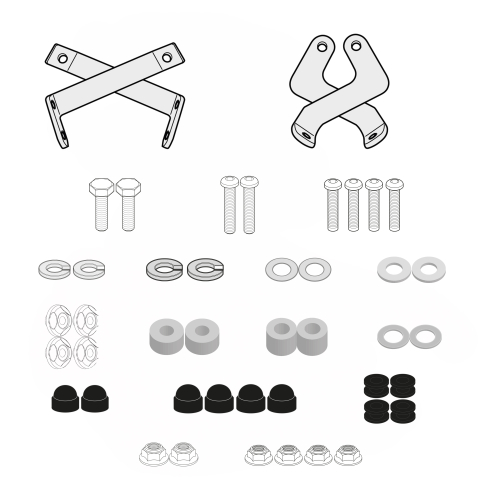 Model Moto - Kit montare parbriz Kymco Agility NX (26-27)