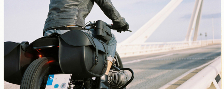 Set genti laterale moto, piele naturala [2]