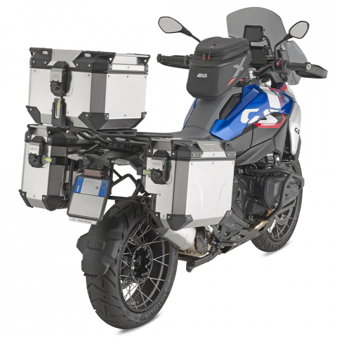 Geanta topcase moto Givi 42 litri, aluminiu, argintiu [4]