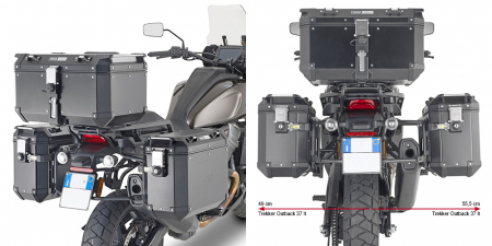 Model Moto - Suport genti laterale HARLEY DAVIDSON Pan America 1250 (21 - 23)        