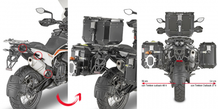 890 Adventure (21-22) - Suport genti laterale KTM 890 Adventure (21 - 22) 790 Adventure (19 - 20) 790 Adventure R (19 - 20)      