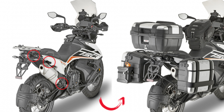 890 Adventure (21-22) - Suport genti laterale KTM 790 Adventure (19 - 20) 790 Adventure R (19 - 20) 890 Adventure (21 - 22)      