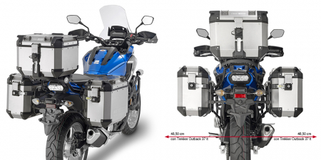 Model Moto - Suport genti laterale HONDA NC750S (16 - 20) NC750X (16 - 20)       