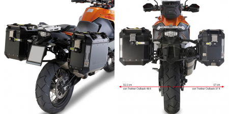 KTM - Suport genti laterale KTM 1290 Super Adventure R (17 - 20) 1190 Adventure / Adventure R (13 - 16) 1290 Super Adventure S (17 - 20) 1050 Adventure (15 - 16) / 1090 Adventure (17 - 19) 1290 Super Adventure (15 - 16) / 1290 Super Adventure T (17)    