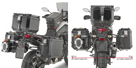 Model Moto - Suport genti laterale YAMAHA TENERE 700 (21 - 24) TENERE 700 WORLD RAID (22 - 23) TENERE 700 (19 - 20)      
