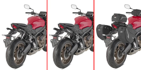 Model Moto - Suport genti laterale din material textil HONDA CB 650 R (21-26) - CBR 650 R (21 - 23)