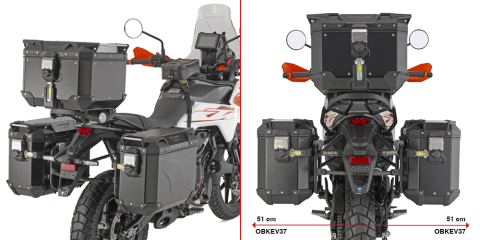 Model Moto - Suport genti laterale KTM 390 ADVENTURE X/R (25-26)