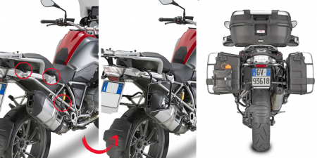 R 1250 GS (19 - 23) - Suport genti laterale BMW R 1200 GS Adventure (14 - 18) R 1200 GS (13 - 18) R 1250 GS Adventure (19 - 24) R 1250 GS (19 - 23)     