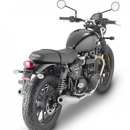 Model Moto - Suport genti laterale textil TRIUMPH Bonneville T100 (17 - 22) Bonneville T120 (16 - 23) Street Twin 900 (16 - 22) Speed Twin 900 (23)     