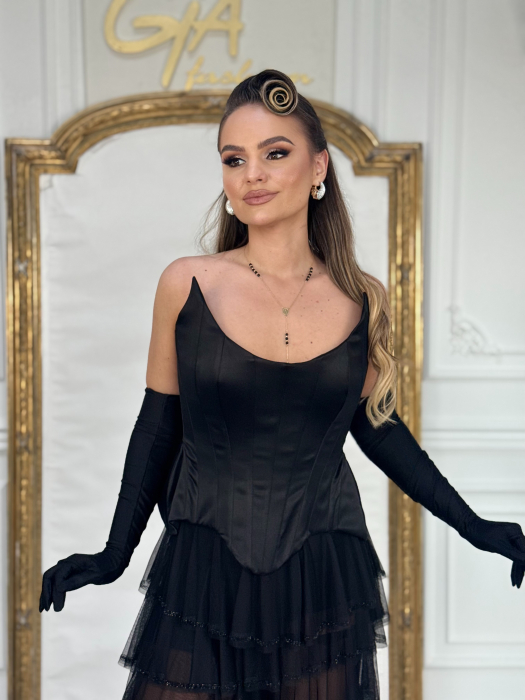 Corset Rellia cu mănuși BLACK [6]