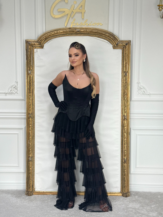 Corset Rellia cu mănuși BLACK [7]