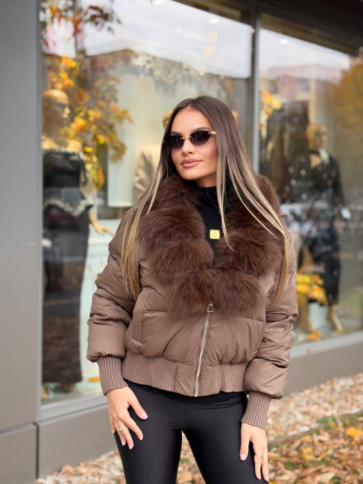 Geaca cu Blana Naturala Edellia [2]