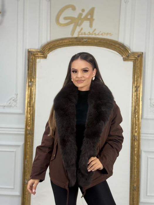 Geaca cu Blana Naturala Hellia [6]