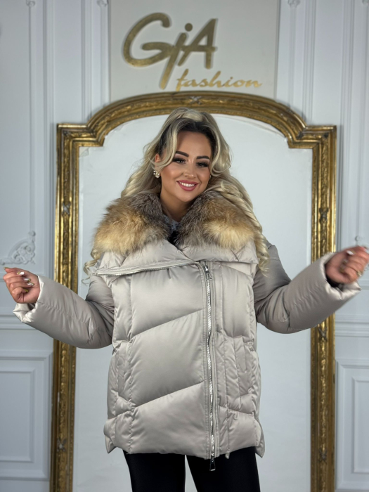 Geaca cu Blana Naturala Kamella [2]