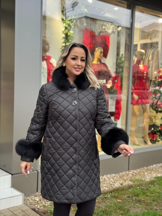 Geaca cu Blana Naturala Kanella [4]