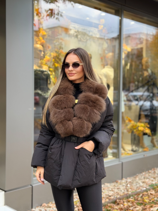 Geaca cu Blana Naturala Tazilla [1]