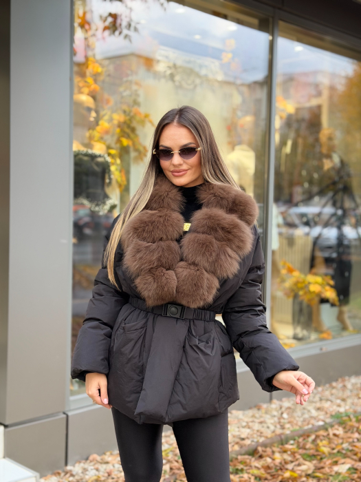 Geaca cu Blana Naturala Tazilla [4]