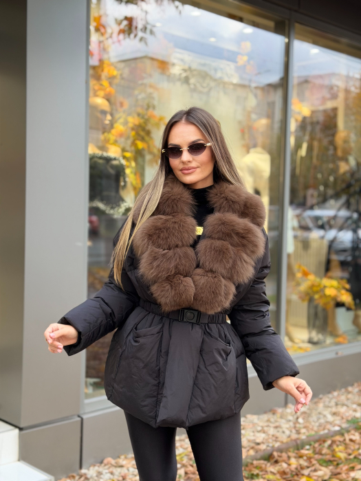 Geaca cu Blana Naturala Tazilla [2]