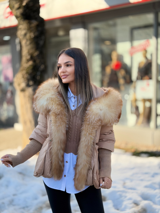 Geaca cu Blana Naturala Zellasa [4]