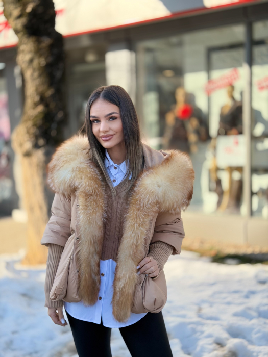 Geaca cu Blana Naturala Zellasa [3]