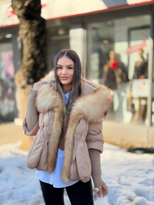 Geaca cu Blana Naturala Zellasa [2]