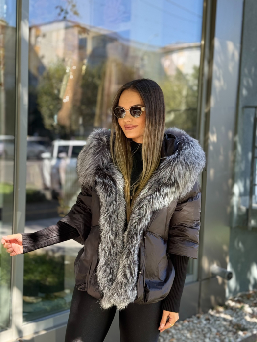 Geaca cu Blana Naturala Zellea [2]