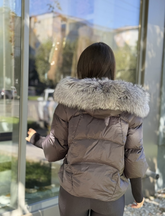 Geaca cu Blana Naturala Zellea [8]