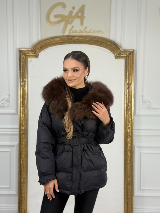 Geaca cu Blana Naturala Zellea [5]