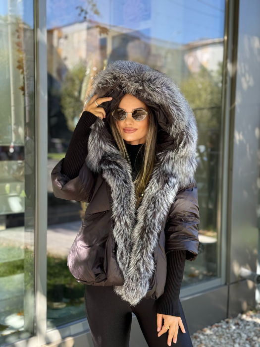 Geaca cu Blana Naturala Zellea [3]