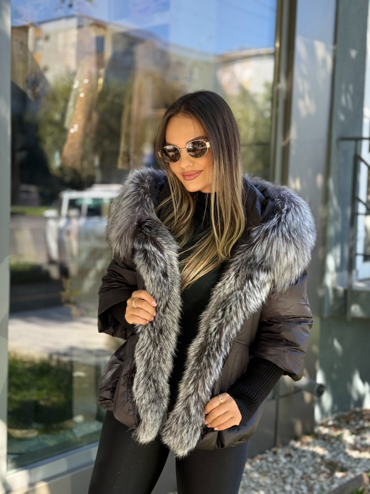 Geaca cu Blana Naturala Zellea [7]