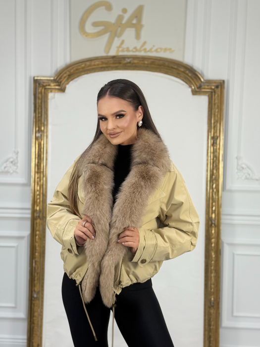 Geaca cu Blana Naturala Zemassia [2]