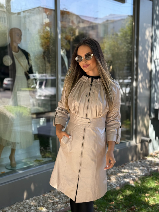 Geaca din Piele Naturala Lessy [2]