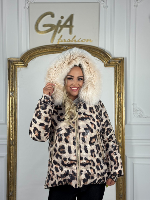 Geaca Flo&Clo cu Blana Naturala Karemi [2]