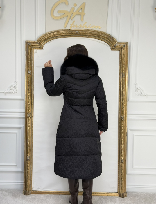 Geaca cu Blana Naturala Zellia Black [7]