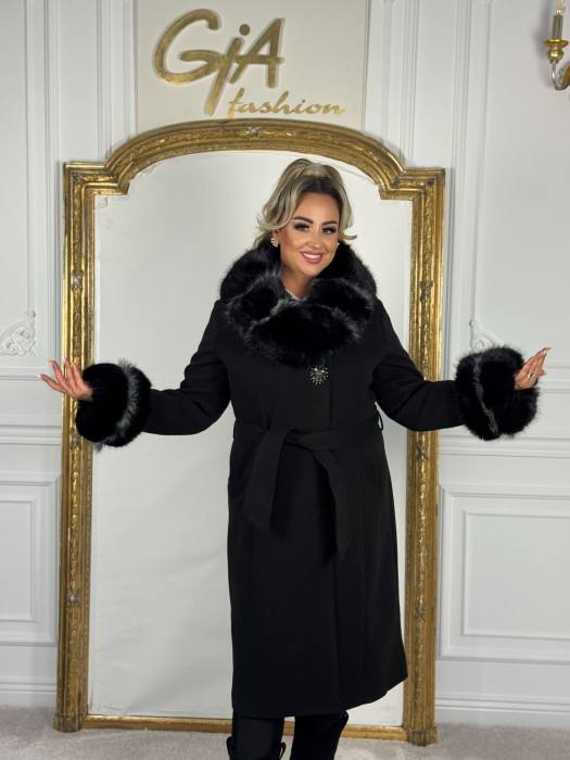 Palton cu Blana Ecologica Sennia [14]